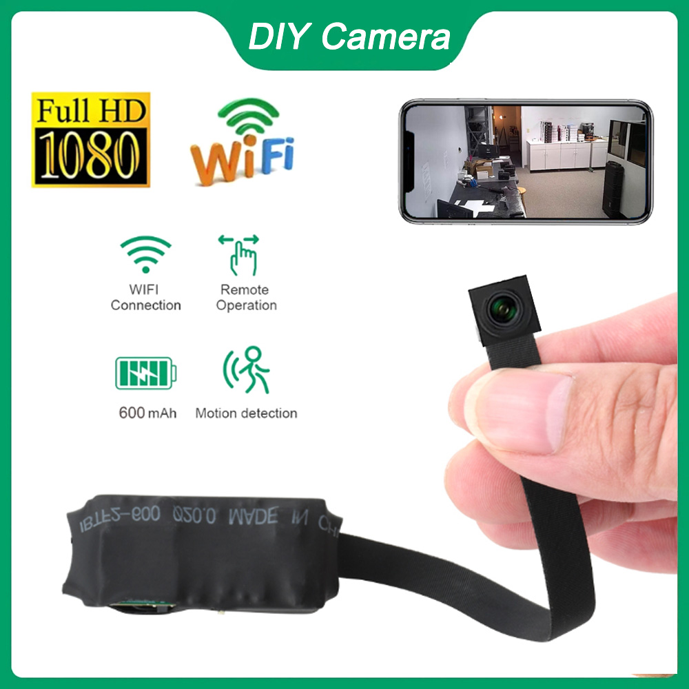Home Security Hidden Cameras - DIY HD 1080P WiFi ミニカメラ -