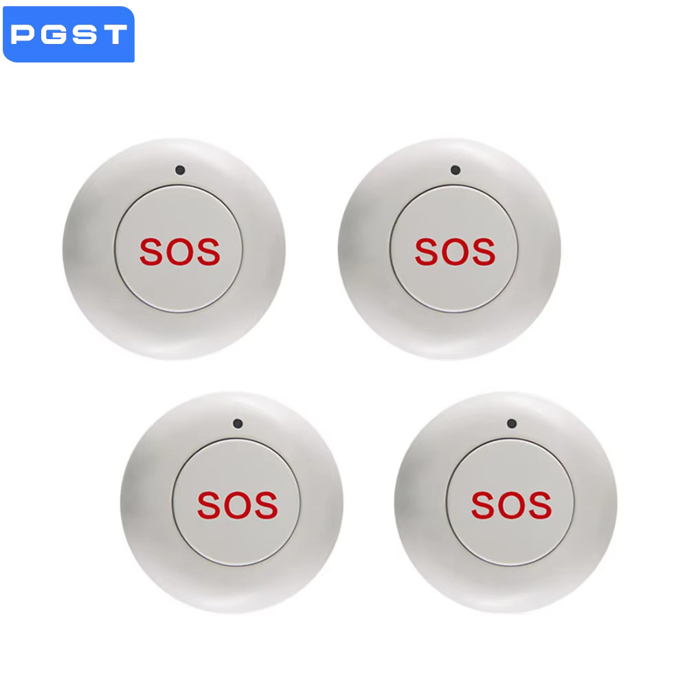 Home Security Company - ワイヤレス SOS ボタンスマートホームゲートセキュリティドアベルパニック緊急ボタン 433MHz 家庭用盗難警報システム用