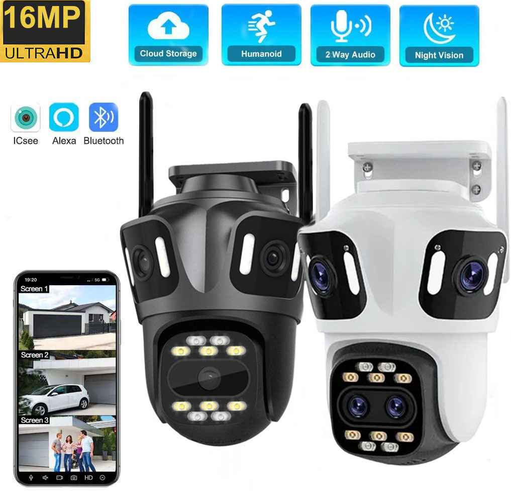 Home Security Ai - Uzoom 10K 16MP 屋外 PTZ WIFI