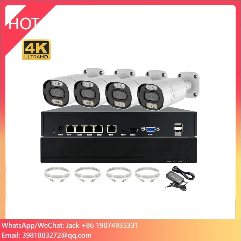 Ip Camera Outdoor 4K - 4K 8MP TSEYE カメラ防水 4CH POE