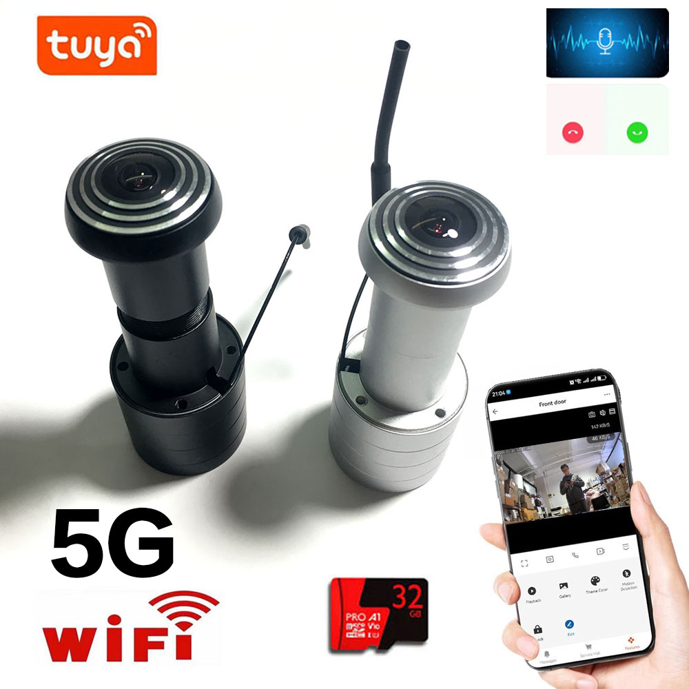 Peephole Camera Viewer - 新しい Tuya ドアアイホールセキュリティ 1080P HD 3MP