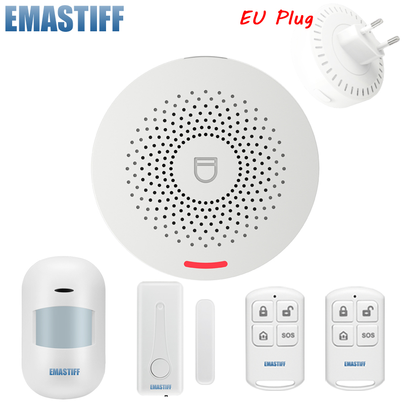 Home Zone Security App - WIFI セキュリティ警報システム サイレン対応 433Mhz 盗難防止モーションドアセンサー Tuya