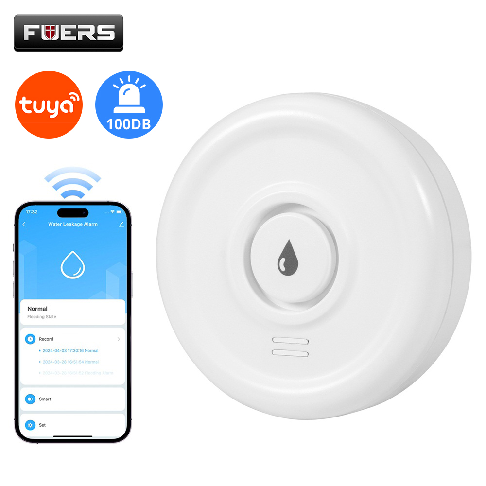 Home Security Company - スマート漏水検知器,水位センサー,家庭用警報システム,Tuya,セキュリティ,燃料