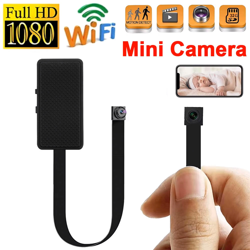 Home Security Hidden Cameras - 1080P HD DIY WiFi ミニカメラポータブルビデオレコーダーマイクロビデオカメラ P2P