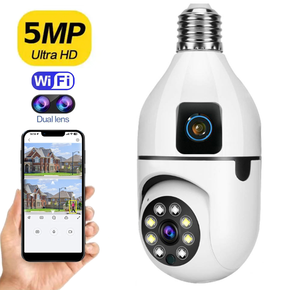 Home Security Ai - 屋外監視カメラPTZIP WiFi HD 5MP/4K,ワイヤレスセキュリティデバイス,デュアルレンズ,1080p,ip cam,AIトラッキング,新しい