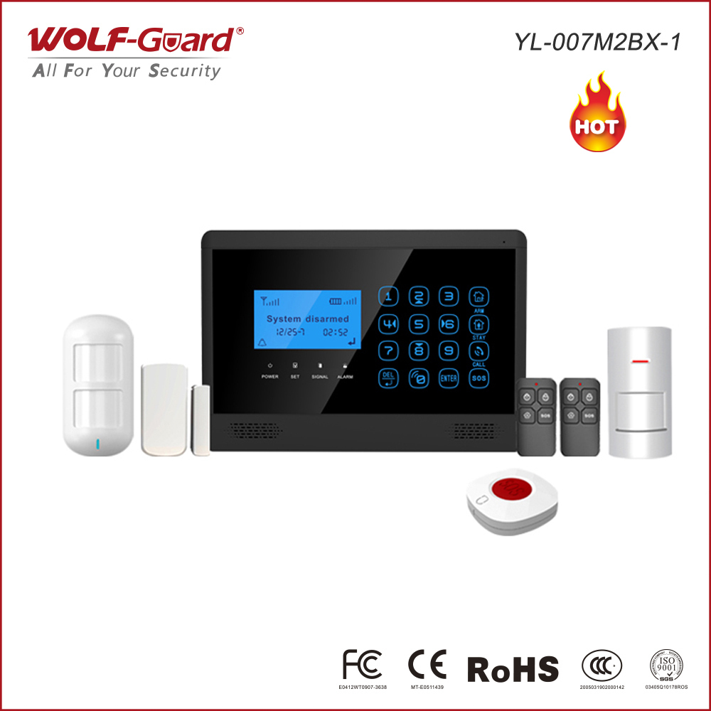 Home Zone Security App - タッチキーパッド GSM セキュリティ警報システム 4 有線 10