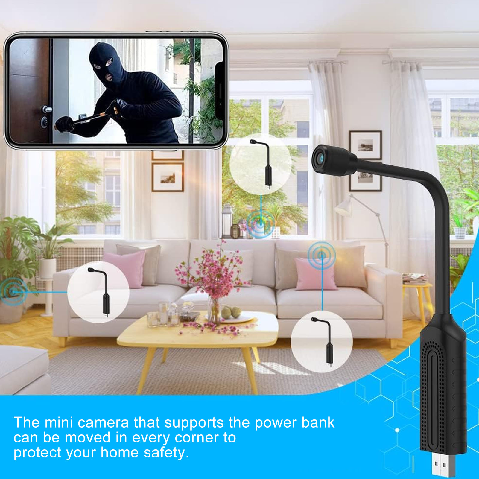 ミニwifiワイヤレスセキュリティカメラ,正確な色再現,家庭 - Home Security No Wifi Needed のレビューと価格