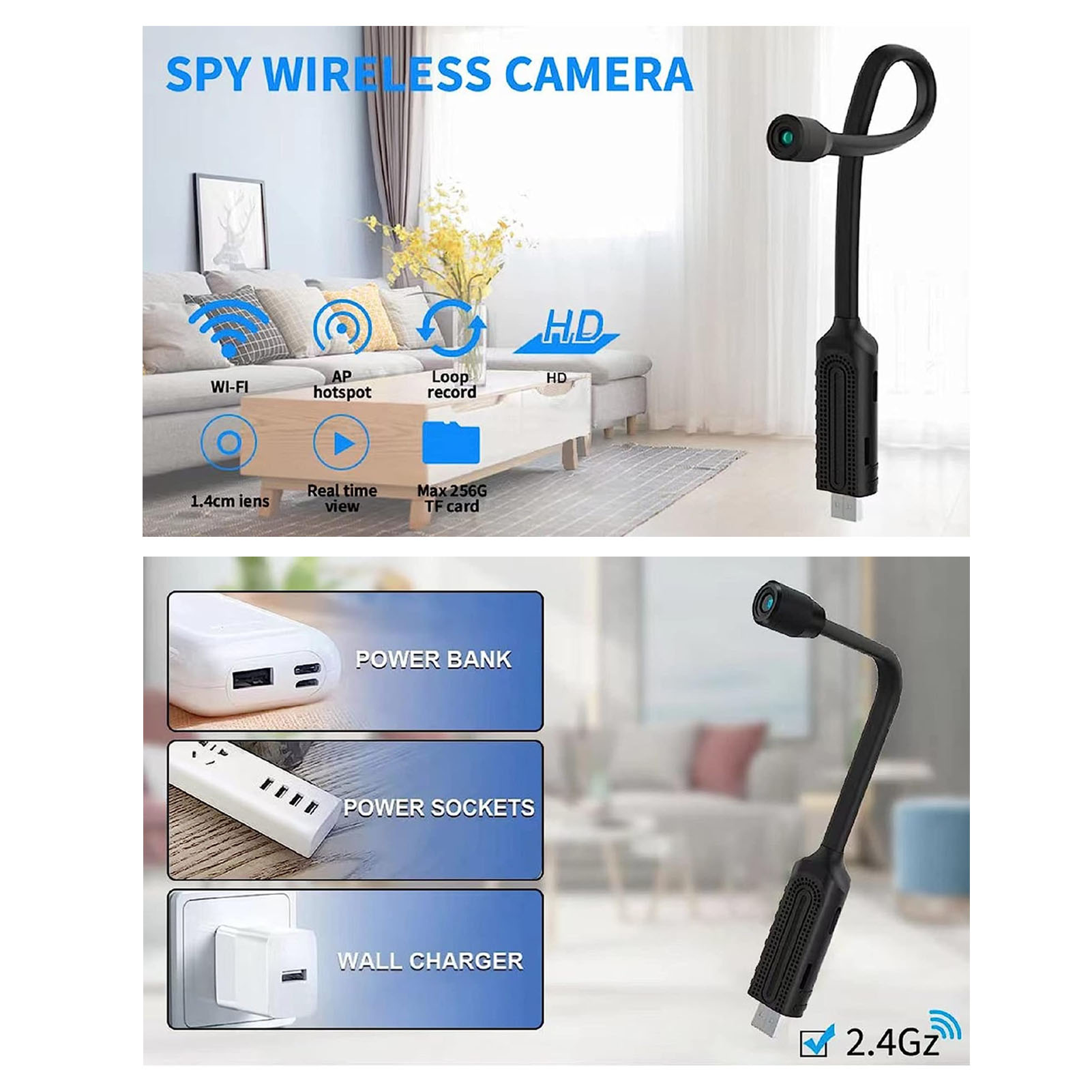 ミニwifiワイヤレスセキュリティカメラ,正確な色再現,家庭 - Home Security No Wifi Needed のレビューと価格