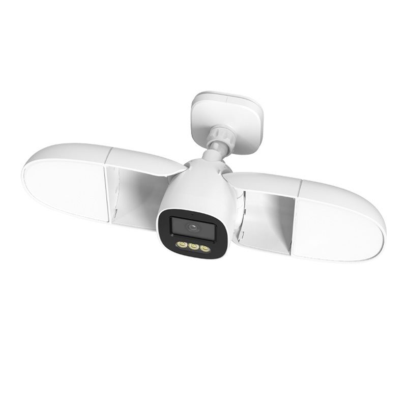 フルカラー4MP iCseeアプリ対応投光器付き倉庫用IPカ - Home Security Flood Lights のレビューと価格