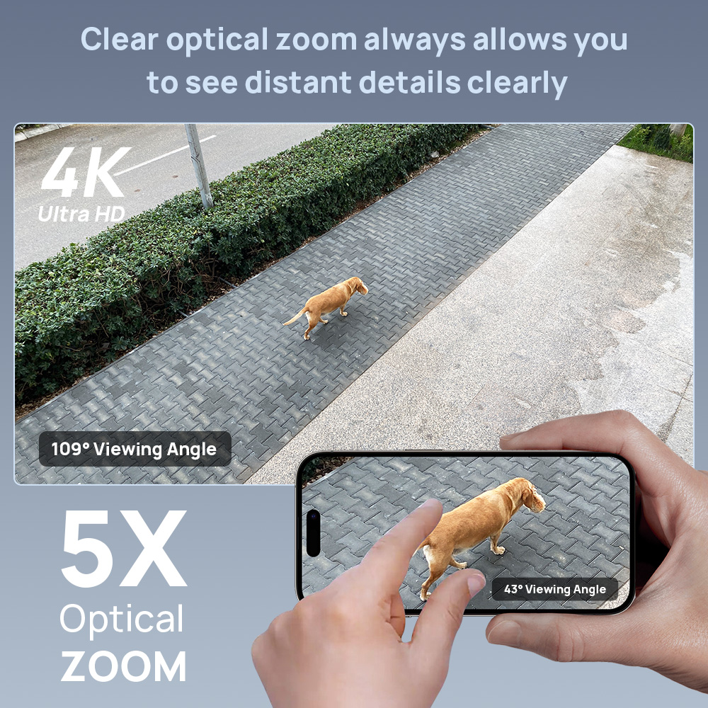 Vikylin 8MP ドーム PTZ 5X ズーム IR  - Home Security Online のレビューと価格