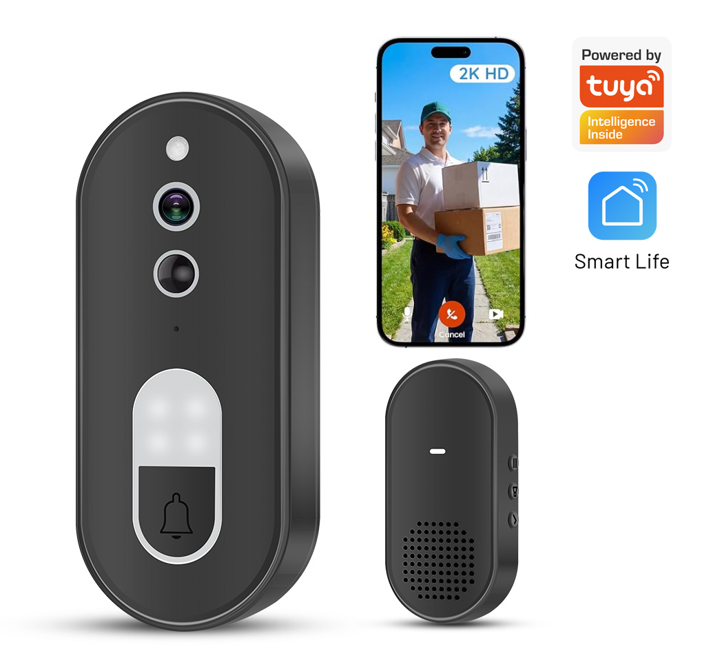 Tuya 1080P HD ワイヤレス WiFi ビデオドア - Home Security No Wifi Needed のレビューと価格