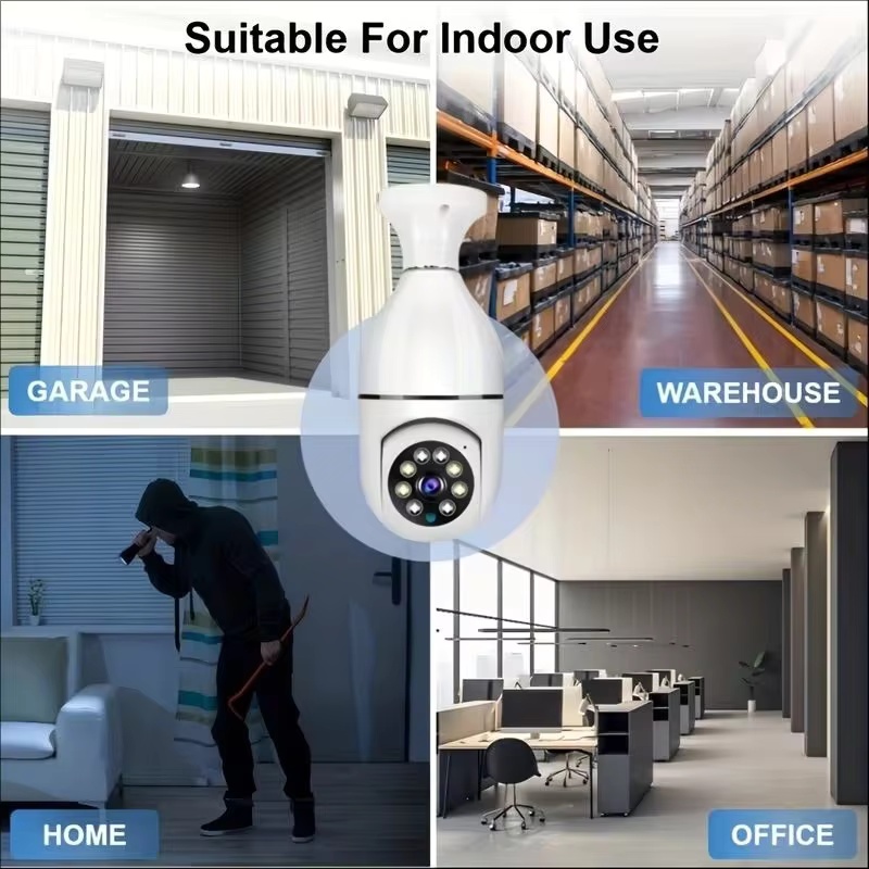 4G WiFi IPカメラ E27電球型カメラ 3MP ワイ - Home Security Ai のレビューと価格