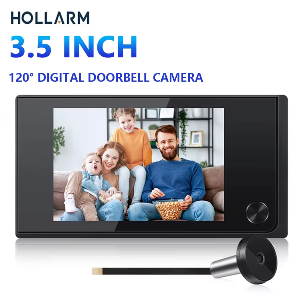 Hollarm 3.5 インチワイヤレスドアベルカメラ 12 - Peephole Camera Viewer のレビューと価格