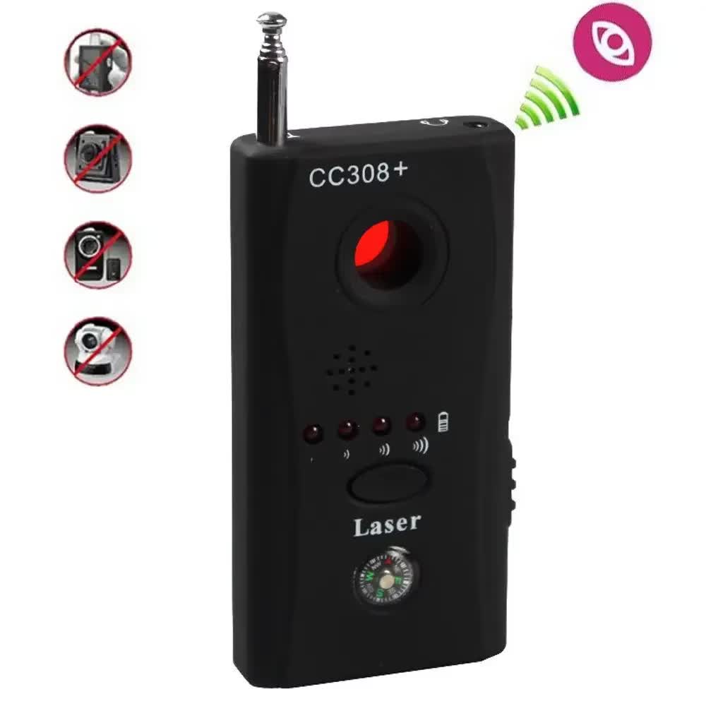 CC308 ポータブル隠しカメラ検出器アンチスパイ率直なバグ - Home Security Hidden Cameras のレビューと価格