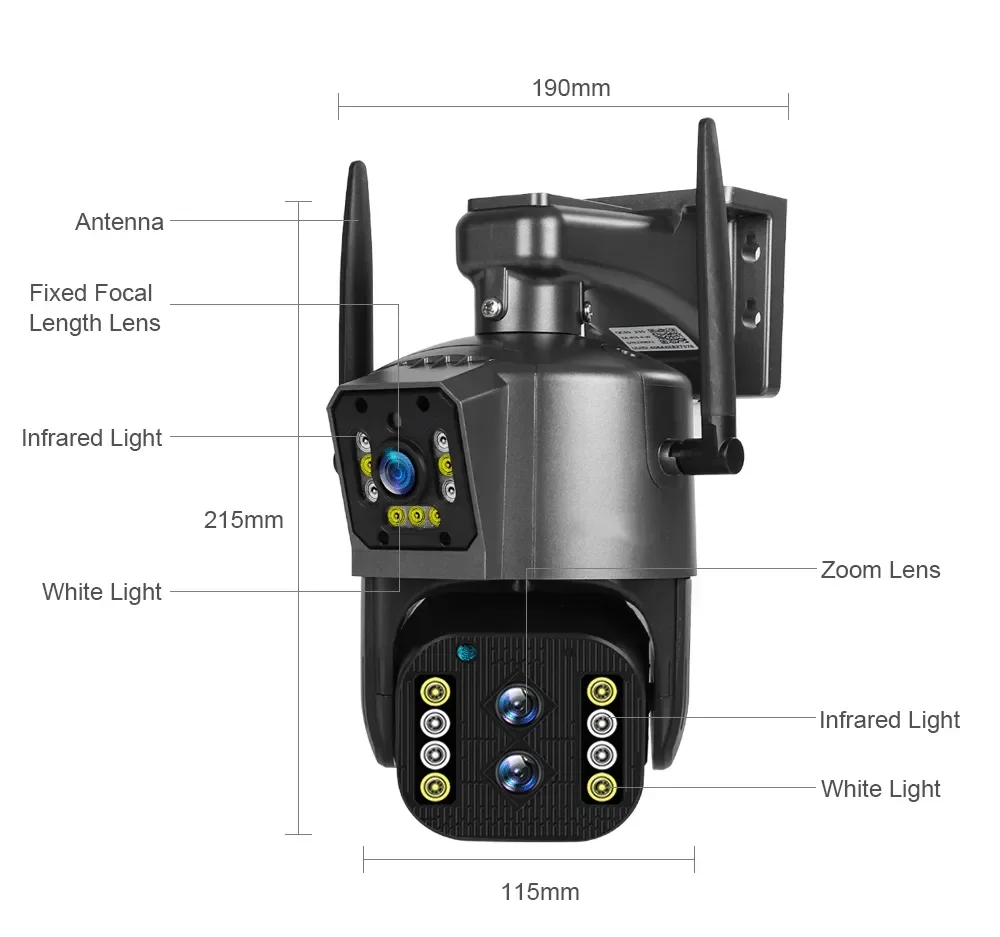 4K 4MP 10倍ズーム LTE 4G SIMカードスロッ - Ip Camera Outdoor 4K のレビューと価格