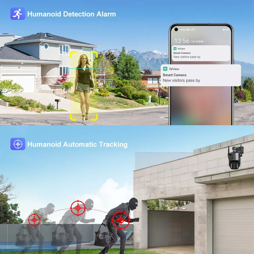4K 4MP 10倍ズーム LTE 4G SIMカードスロッ - Ip Camera Outdoor 4K のレビューと価格