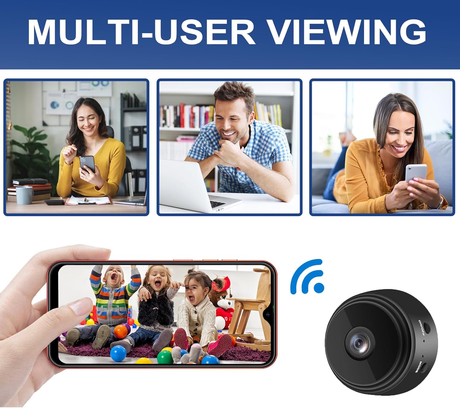 ミニセキュリティカメラ、1080P HD WiFi家庭用屋内 - Home Security No Wifi Needed のレビューと価格