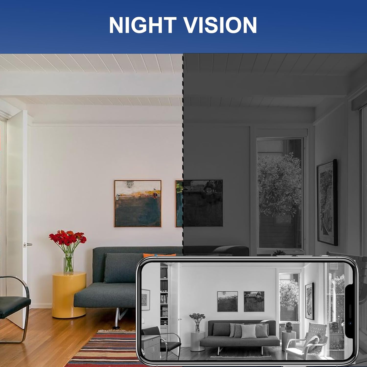 ミニセキュリティカメラ、1080P HD WiFi家庭用屋内 - Home Security No Wifi Needed のレビューと価格