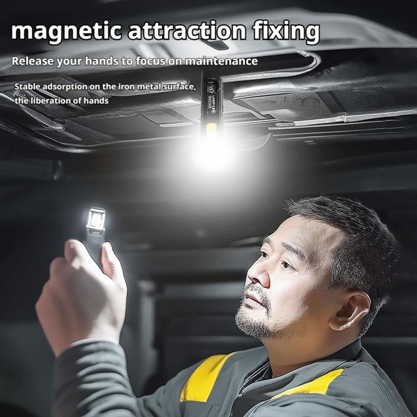 LED COB 懐中電灯タイプ C 充電式 800mAh ポ - Home Security Flood Lights のレビューと価格
