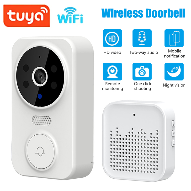 WiFi スマートビデオドアベルカメラナイトビジョンスマート - Home Security No Wifi Needed のレビューと価格