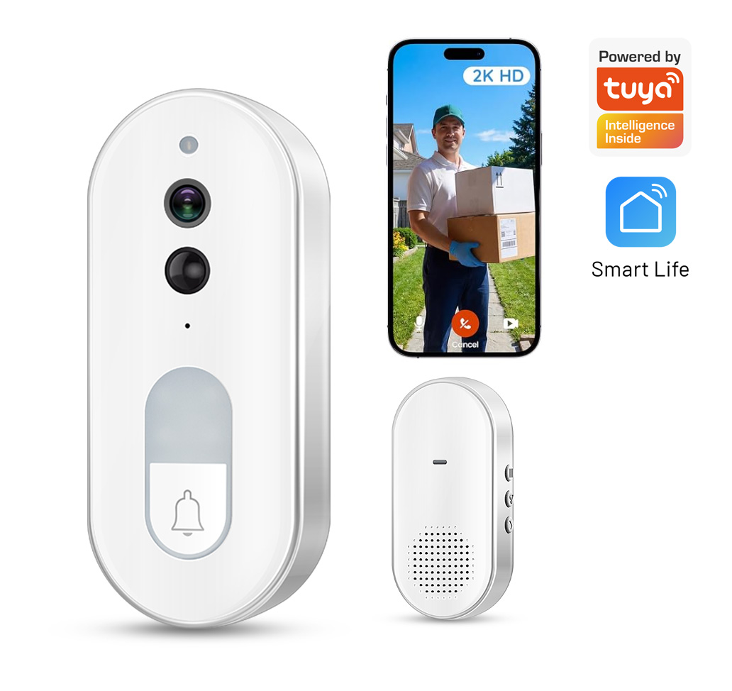 Tuya スマートビデオドアベル ワイヤレス 1080P H - Home Security No Wifi Needed のレビューと価格