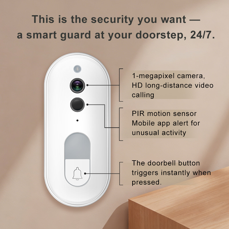 Tuya スマートビデオドアベル ワイヤレス 1080P H - Home Security No Wifi Needed のレビューと価格