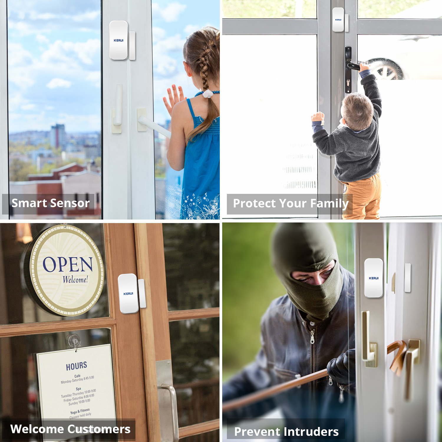 KERUI D035 433MHz ワイヤレス窓ドアマグネッ - Home Security Company のレビューと価格