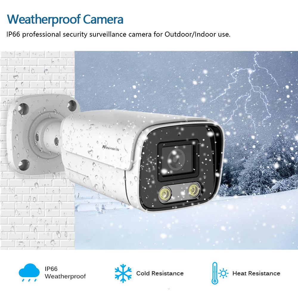 HDビデオ監視Poeipカメラ,暗視カメラ,8mp,フルカラ - Ip Camera Outdoor 4K のレビューと価格
