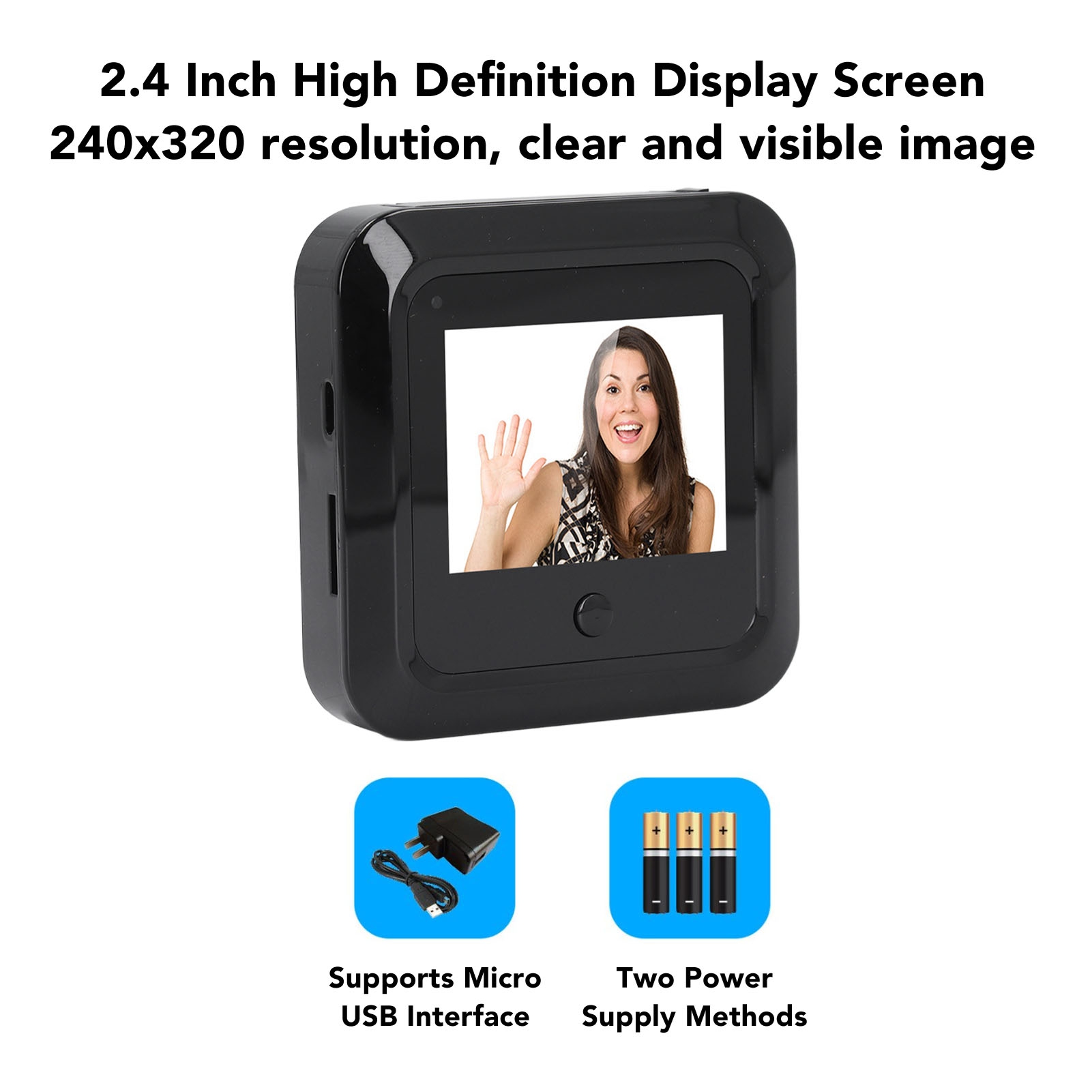 デジタルドアビューアー 0.3MP 120度亜鉛合金製のぞき - Peephole Camera Viewer のレビューと価格