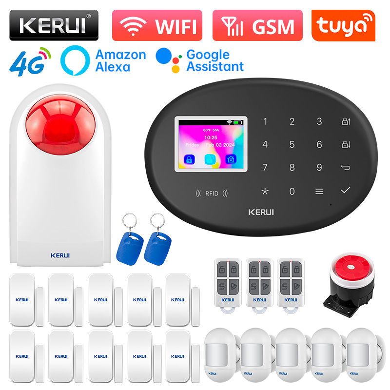 KERUIアラームセキュリティシステムW204 4G + W - Home Zone Security App のレビューと価格