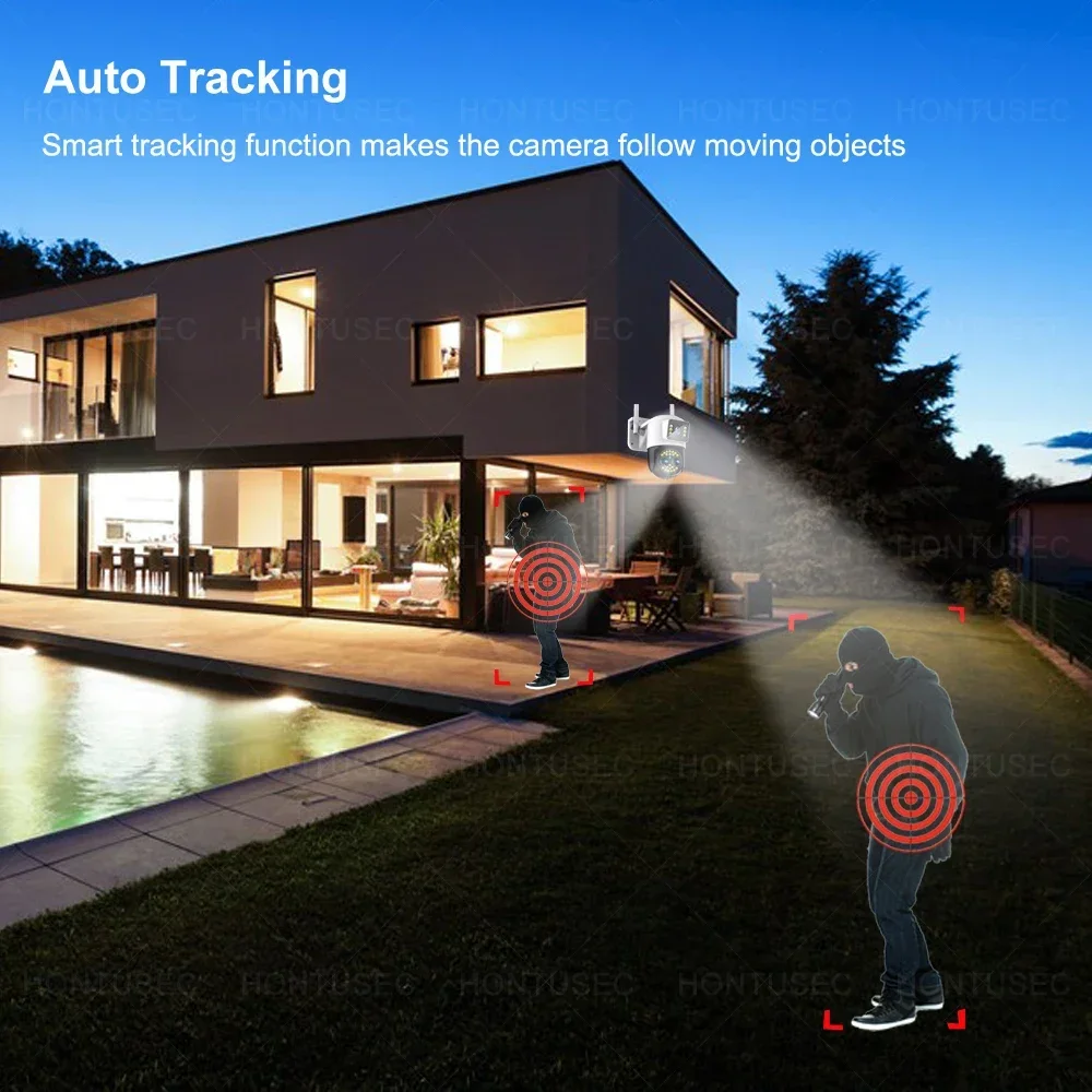 Yoosee 4K 8MP 3レンズ デュアルスクリーン 1 - Ip Camera Outdoor 4K のレビューと価格