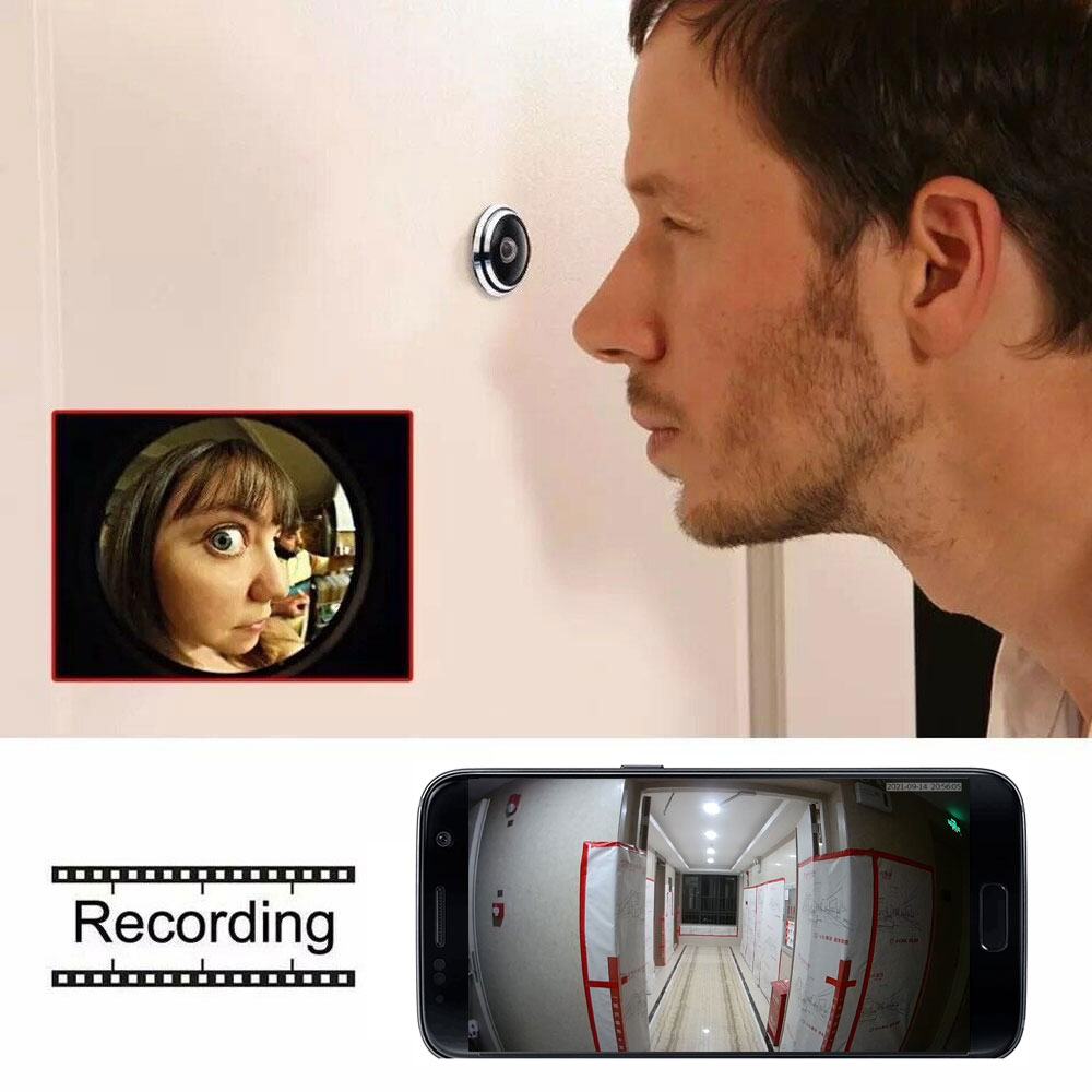 新しいTuya 5G Wifiドアアイカメラ HD 3MP  - Peephole Camera Viewer のレビューと価格