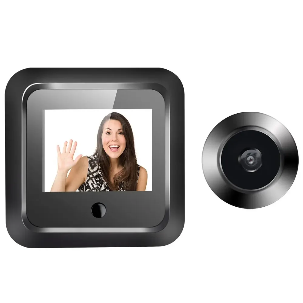 ビデオドアテル HD 2.4 インチのぞき穴 120 °   - Peephole Camera Viewer のレビューと価格