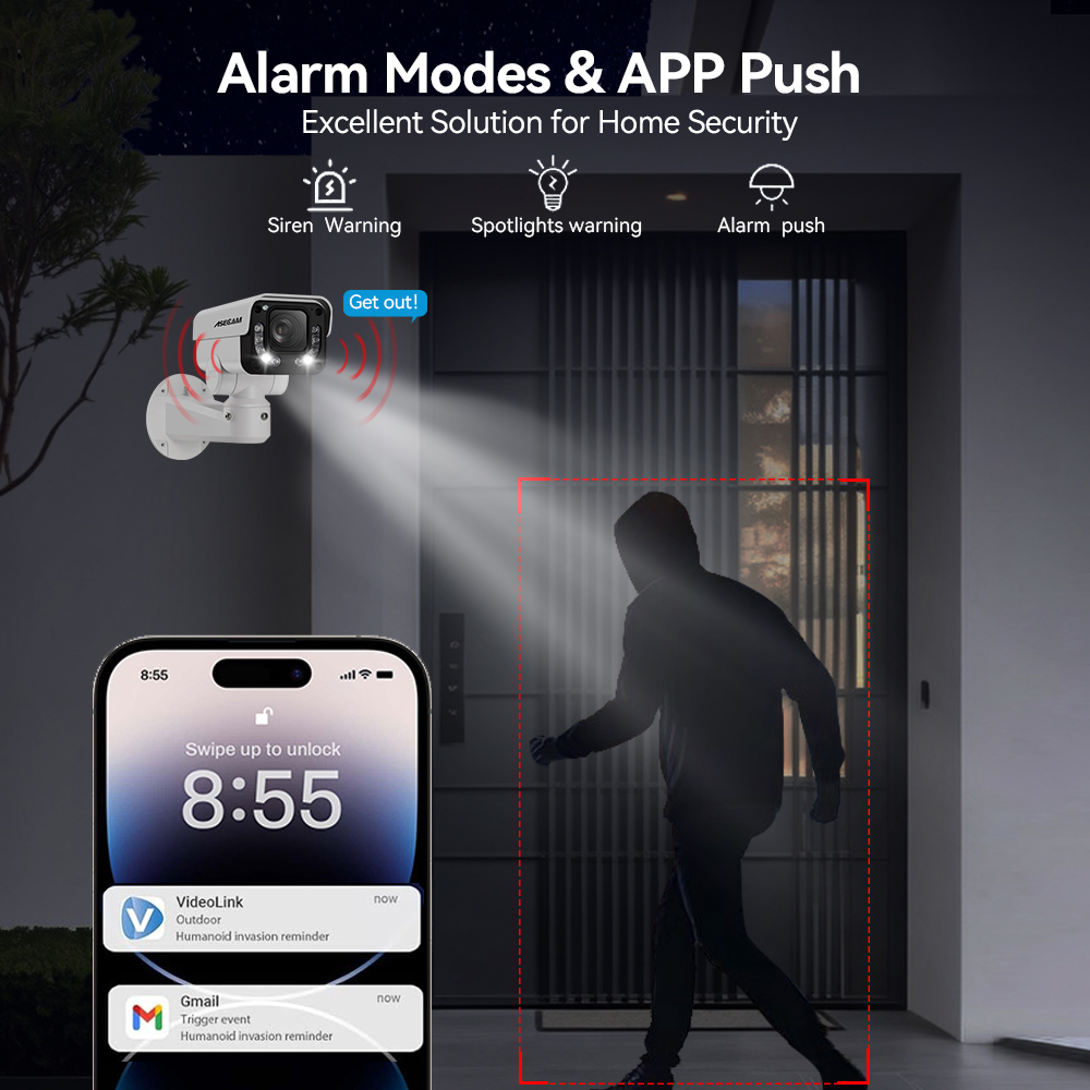 ASECAM 4K 8MP IP カメラ PTZ 30X 光 - Home Security Hikvision のレビューと価格