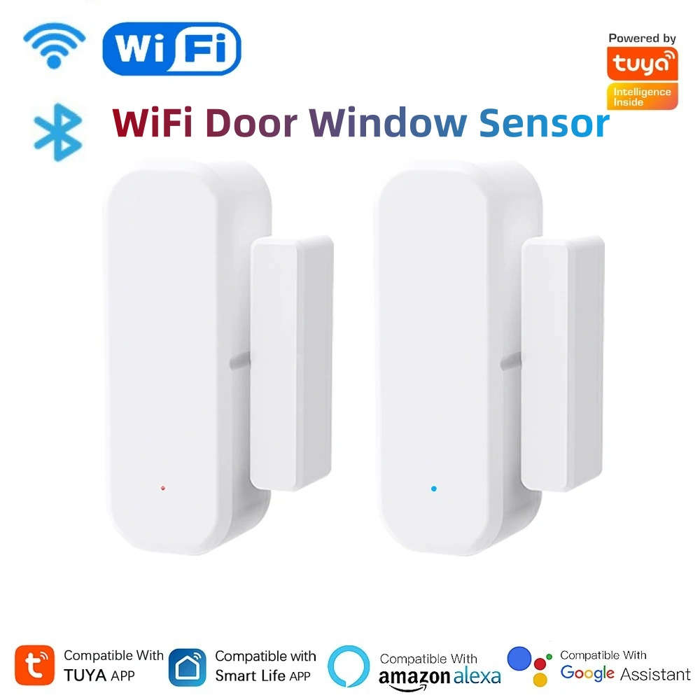Tuya WiFi スマートドアウィンドウセンサー開閉検知器 - Home Security Company のレビューと価格