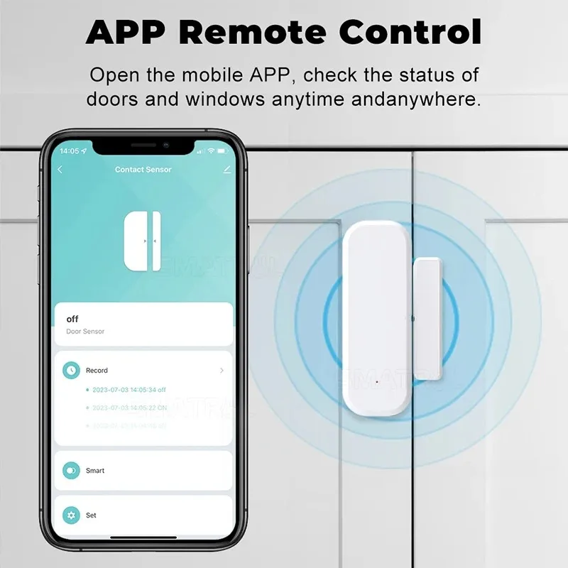 Tuya WiFi スマートドアウィンドウセンサー開閉検知器 - Home Security Company のレビューと価格