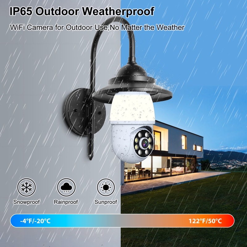 3MP 1296P iCsee APP フルカラーワイヤレス - Home Security Flood Lights のレビューと価格