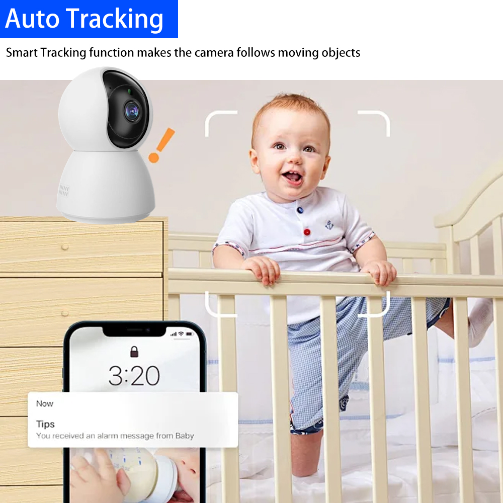 屋内5MP WiFi PTZカメラ Tuyaアプリ対応 ベビ - Home Security Ai のレビューと価格