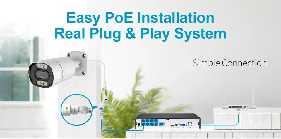 4K 8MP TSEYE カメラ防水 4CH POE NVR - Ip Camera Outdoor 4K のレビューと価格