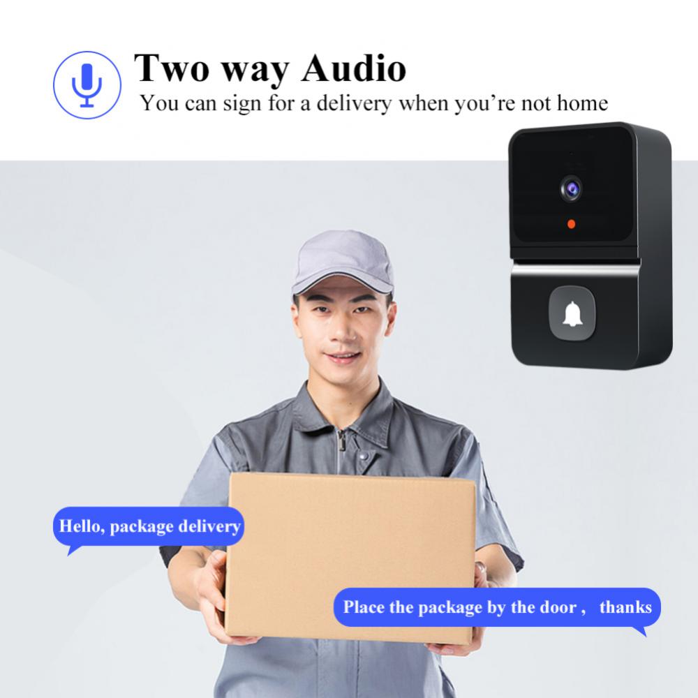 屋外用Wifi付きワイヤレスドアベル,HDカメラ,ナイトビジ - Home Security No Wifi Needed のレビューと価格