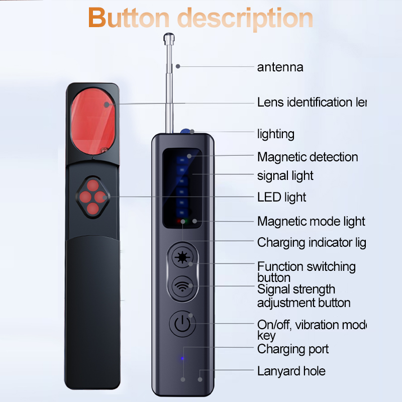 隠しカメラ検出器アンチスパイカー GPS トラッカーリスニン - Home Security Hidden Cameras のレビューと価格