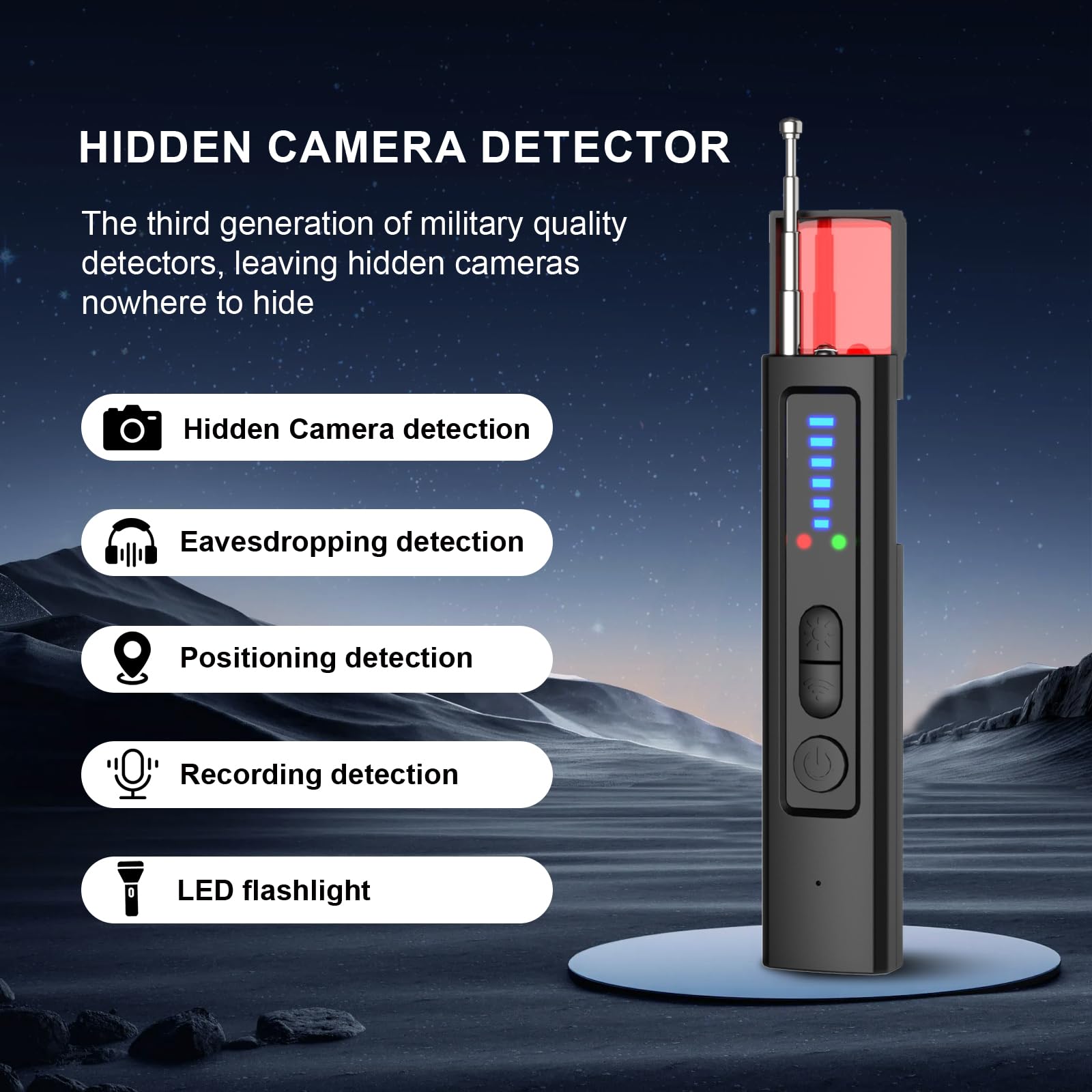 6-in-1盗撮カメラ探知機 GPSトラッカーファインダー  - Home Security Hidden Cameras のレビューと価格