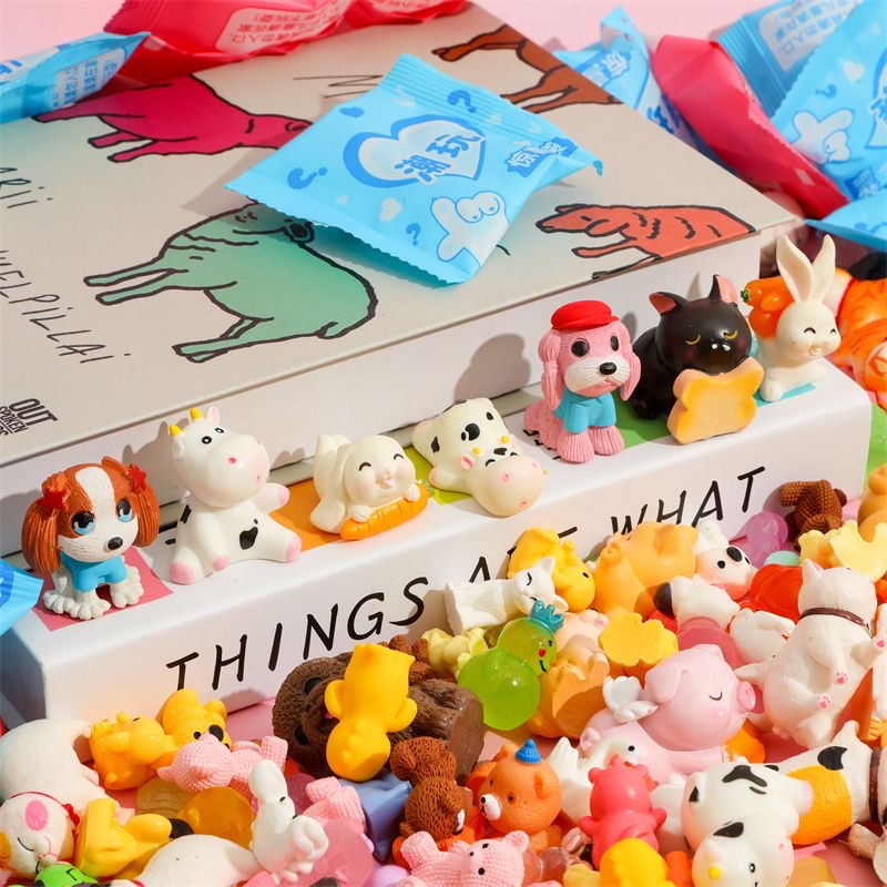 40 ピース/セットランダム漫画ブラインドボックス象動物ミニ - Home Security Box のレビューと価格