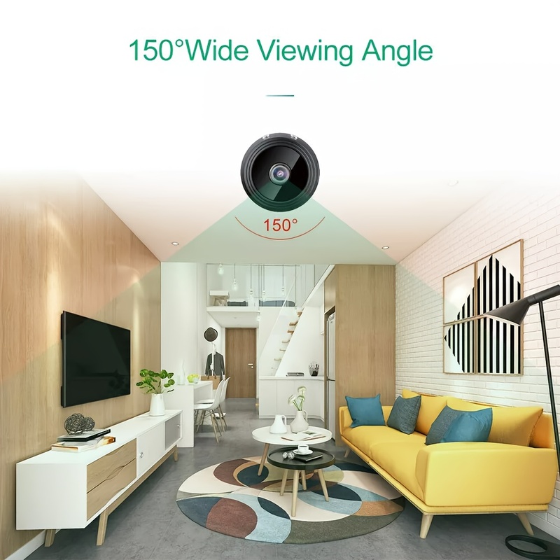 1 個の充電式ワイヤレスミニ WiFi セキュリティカメラ、 - Home Security Hidden Cameras のレビューと価格