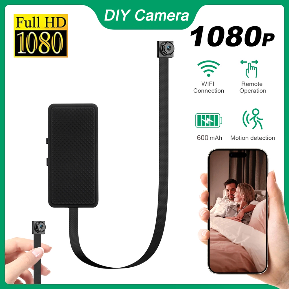 1080P HD DIY WiFi ミニカメラポータブルビデ - Home Security Hidden Cameras のレビューと価格