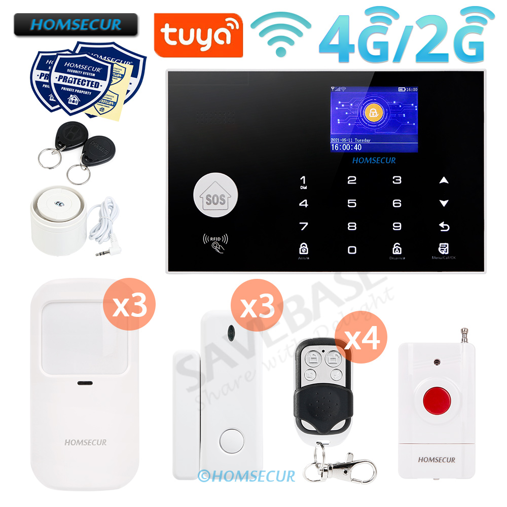 433MHz ワイヤレス 4G/3G/GSM WIFI Tu - Home Zone Security App のレビューと価格