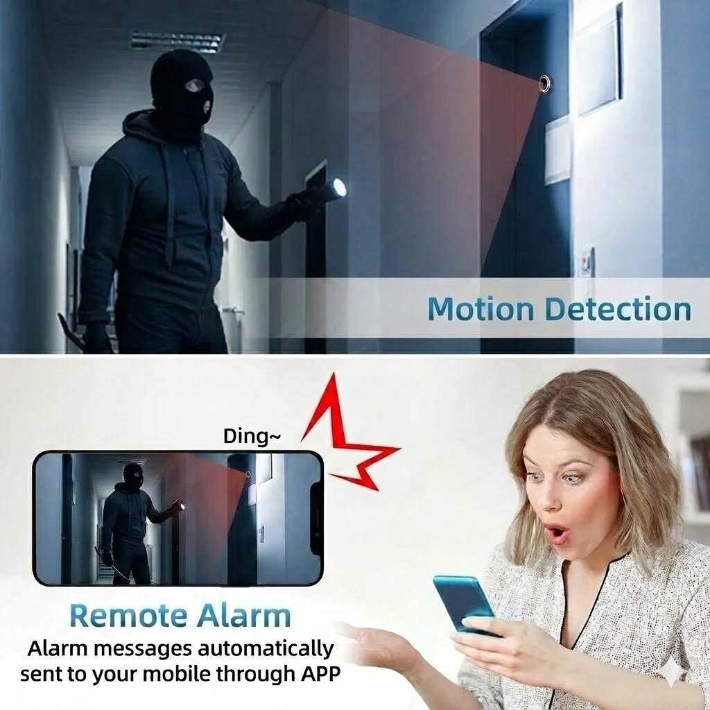 3MP 2K WiFi ビデオドアビューアーのぞき穴カメラ、 - Peephole Camera Viewer のレビューと価格