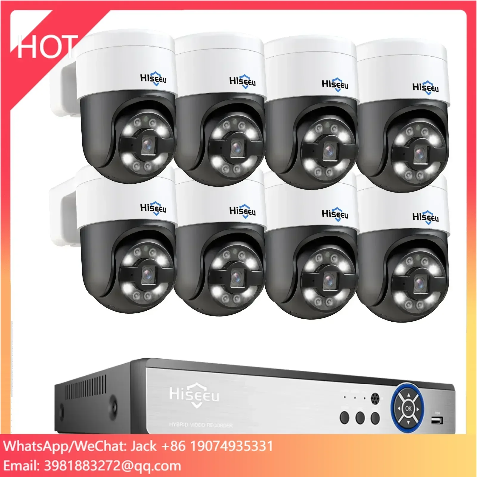 H.265 8チャンネルAI顔認識屋外2ウェイカラー暗視NV - Ip Camera Outdoor 4K のレビューと価格