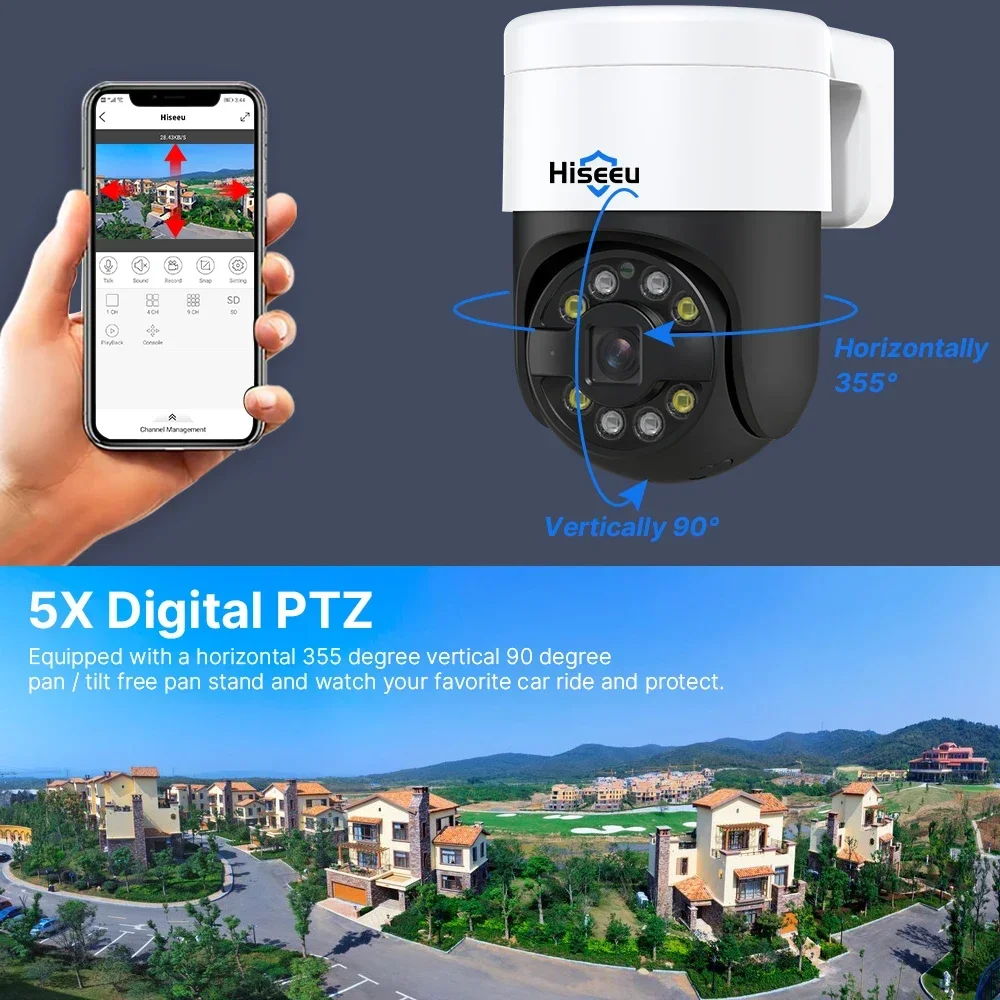H.265 8チャンネルAI顔認識屋外2ウェイカラー暗視NV - Ip Camera Outdoor 4K のレビューと価格