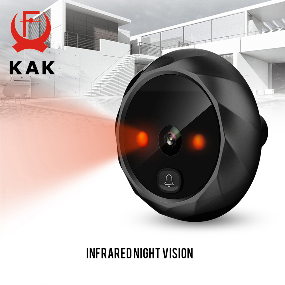 Kak-ドアベル,2.4インチlcdスクリーン,暗視,録画, - Peephole Camera Viewer のレビューと価格